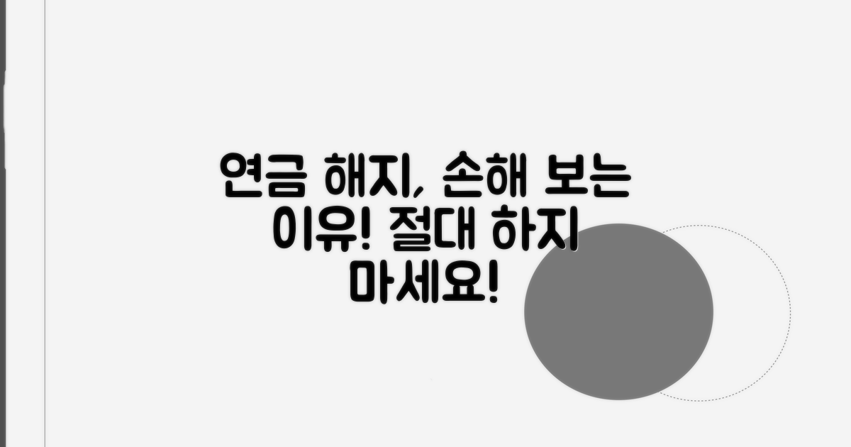 개인연금 중도해지, 손해보는 이유