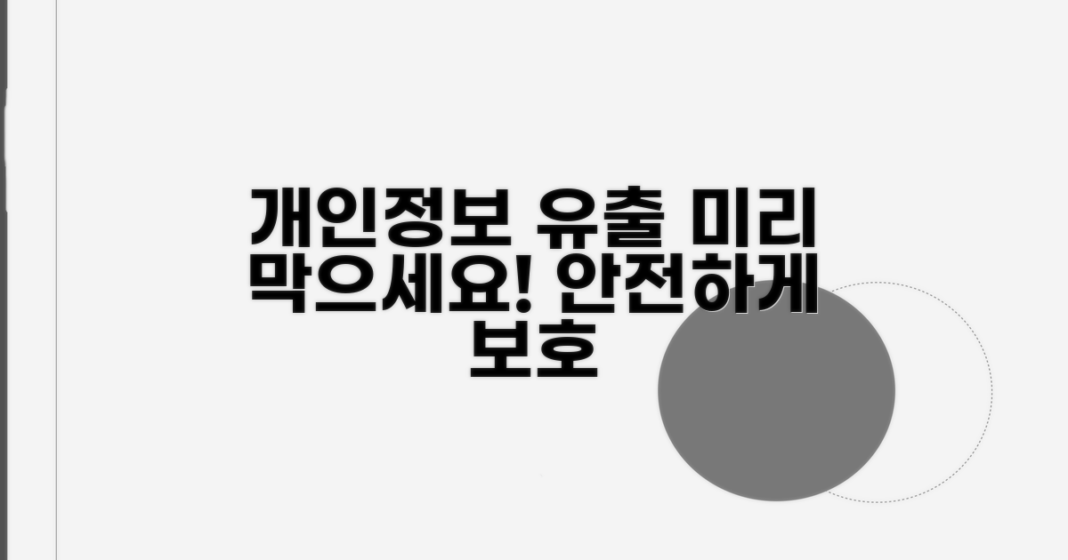 개인정보 유출, 미리 막아야 해요