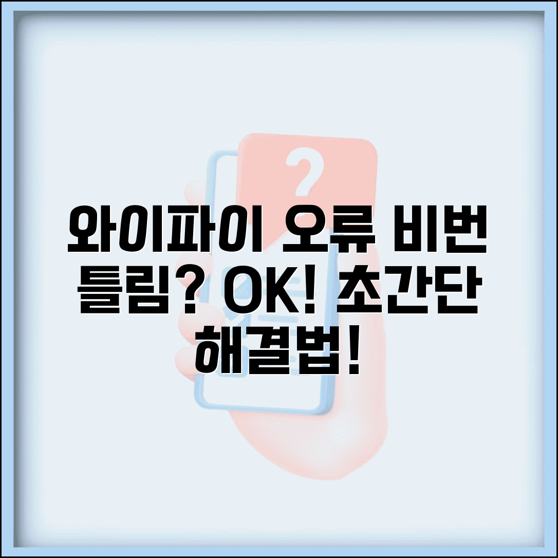 와이파이 안될때 해결방법 | 연결 실패 + 비밀번호 오류 완벽 해결