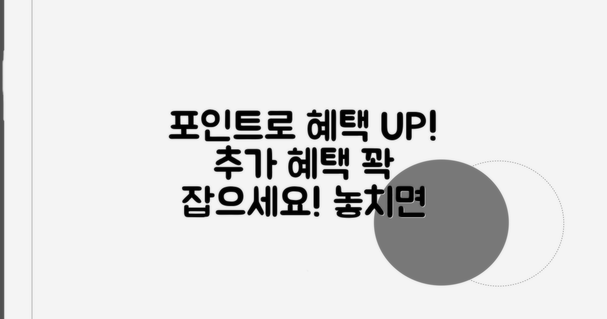 포인트 활용 추가 혜택
