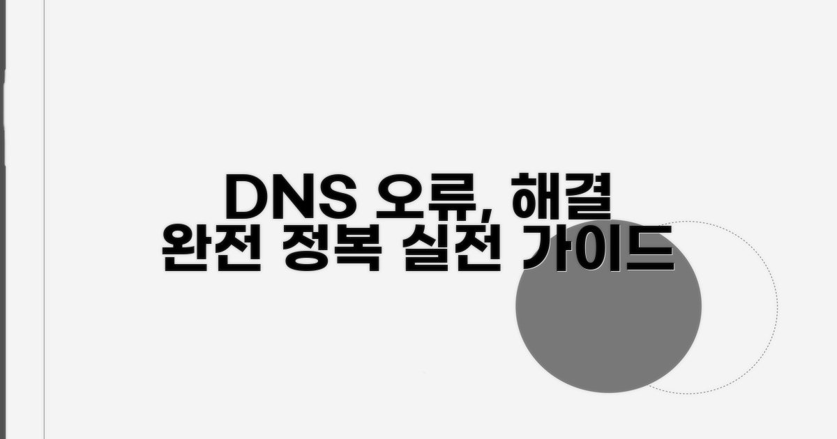 DNS 설정 오류 해결 실제 과정