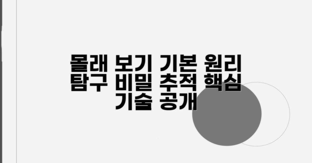 몰래보기 탐지 기본 원리