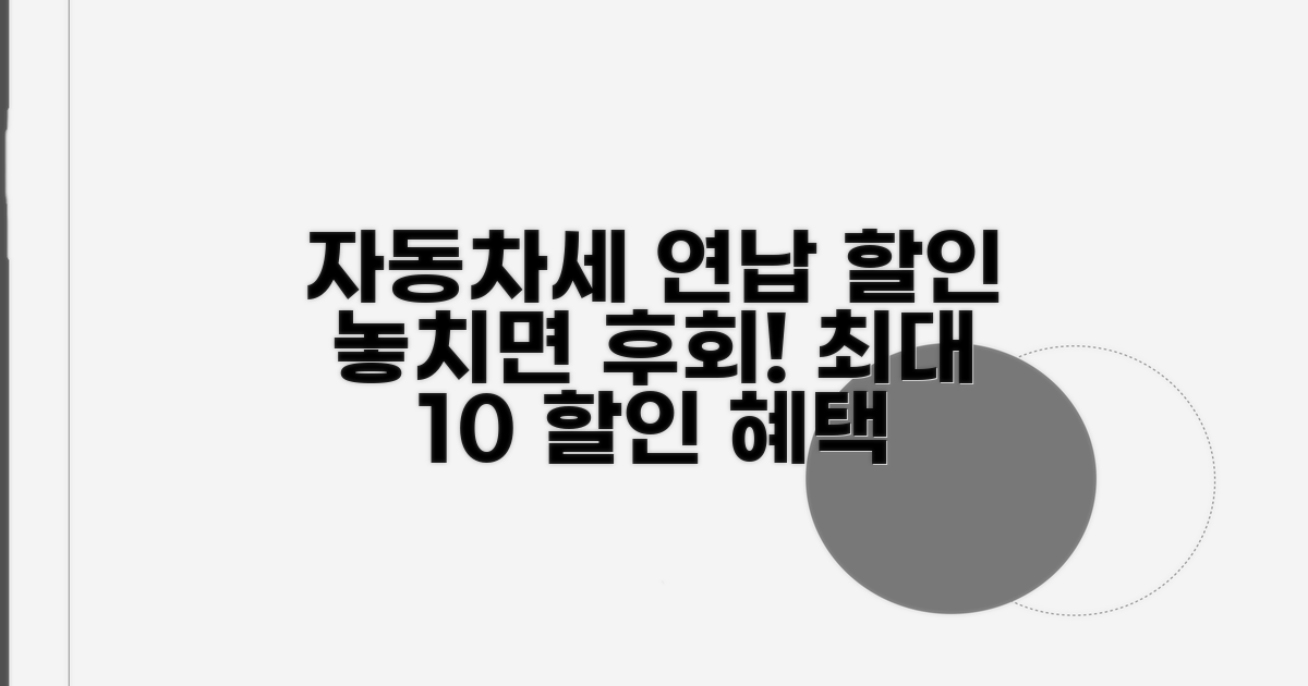 자동차세 연납 할인 혜택
