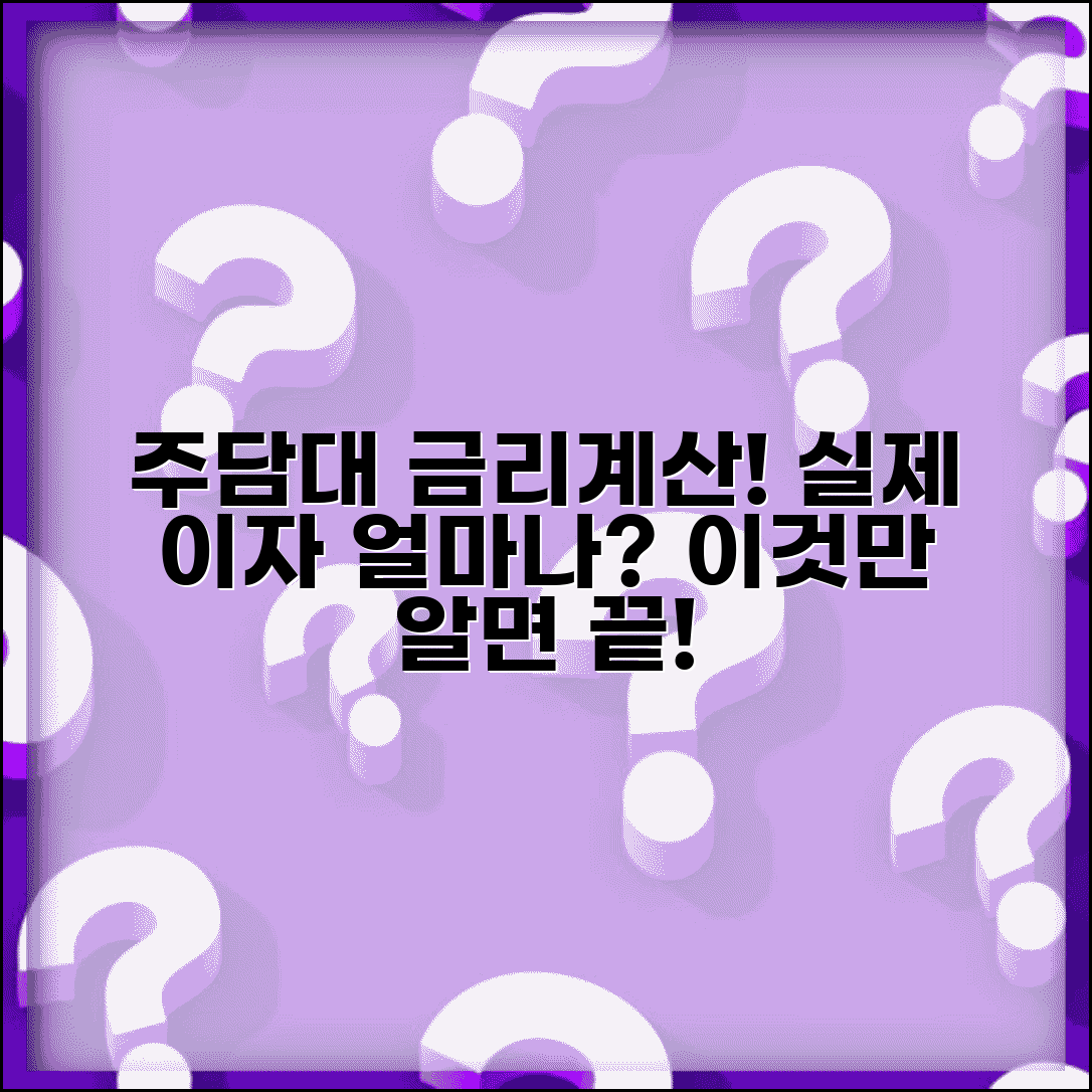 주택담보대출 금리계산 실무 | 주택담보대출 실제 금리 계산