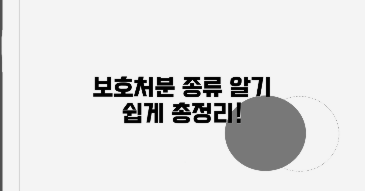 보호 처분 종류 알아보기