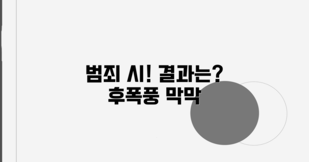 범죄 저지르면 어떻게 되나요?