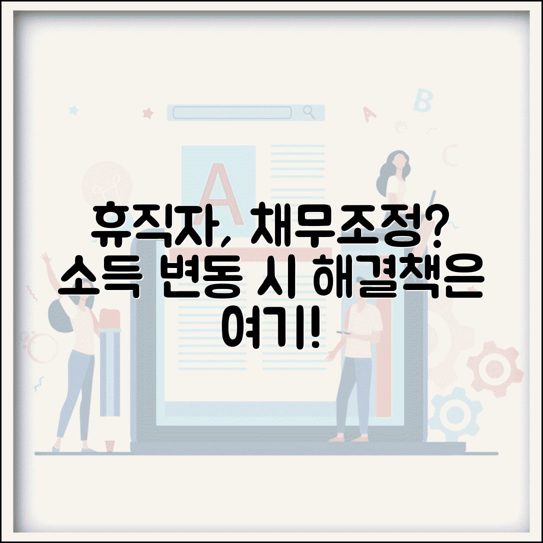 채무조정 휴직자 | 휴직 중 채무조정 | 소득 변화시 대응