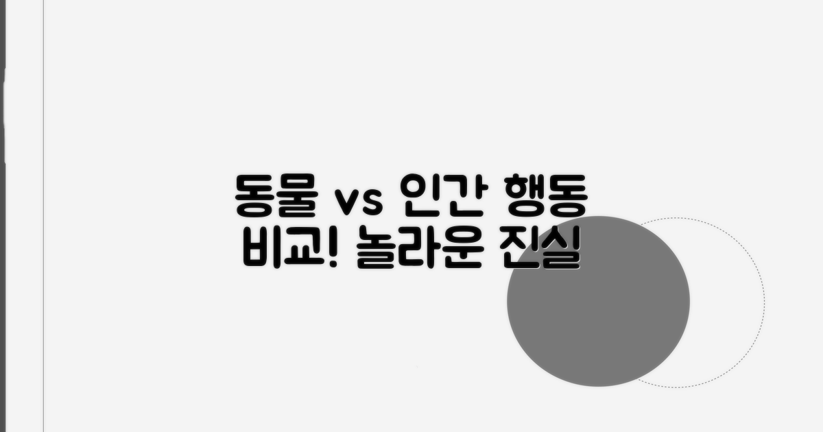 동물 실험과 인간 행동 비교