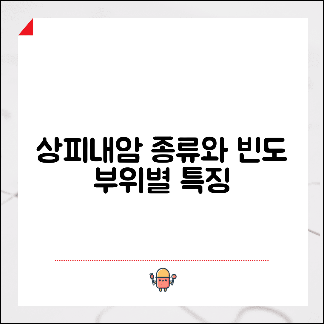 상피내암의 종류와 발생 빈도 | 유방 자궁경부 대장 등 부위별 특성