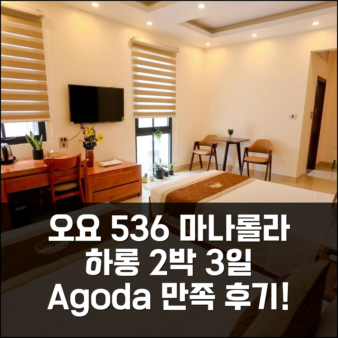 2박 3일 하롱 오요 536 마나롤라 호텔 숙박, 만족도 높은 여행이었어요!