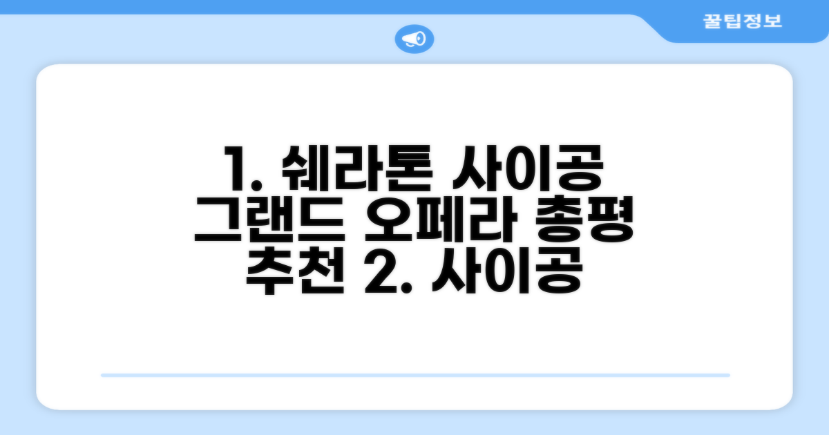 쉐라톤 사이공 그랜드 오페라 호텔 총평
