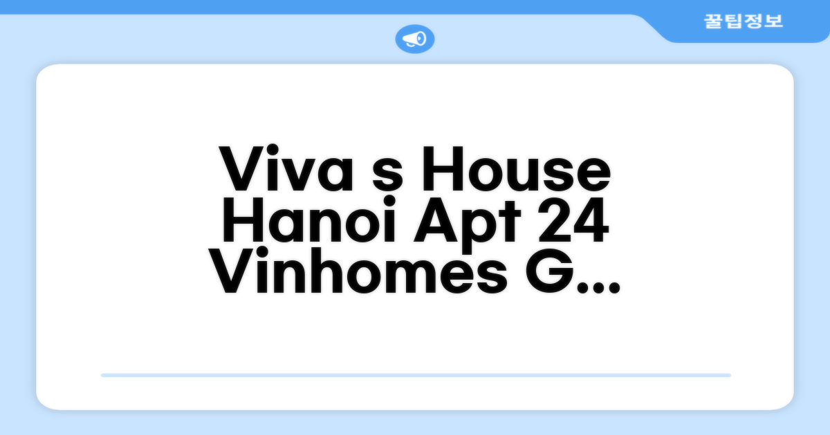 쭝화년찐의 아파트먼트 Viva s House 24 Vinhomes GreenBay 1br Hanoi 후기