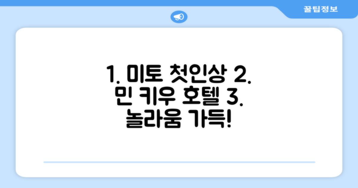 민 키우 호텔: 미토에서의 첫인상