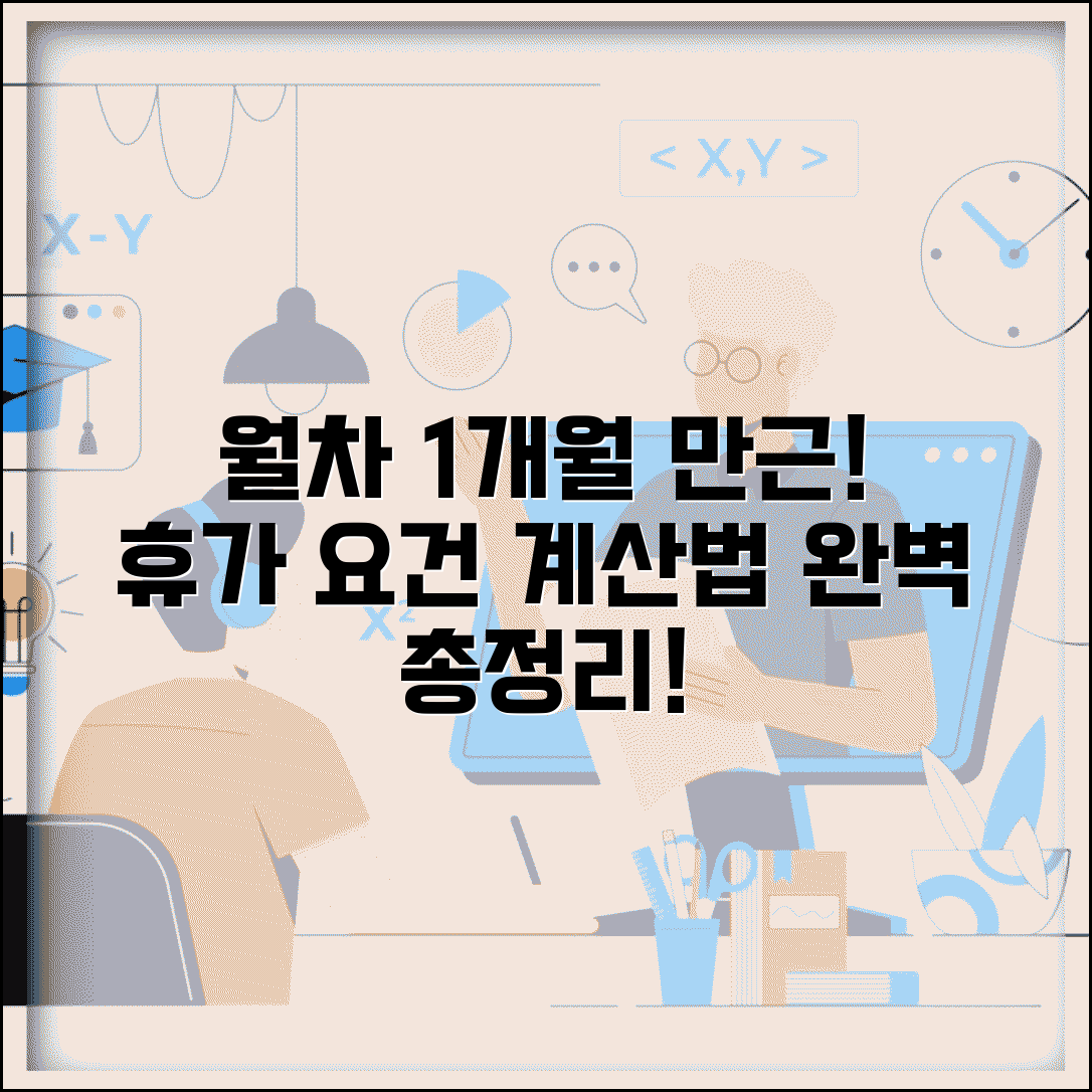 월차발생기준 1개월 만근 조건 | 월차휴가 요건, 지급 기준 및 계산 방법 총정리