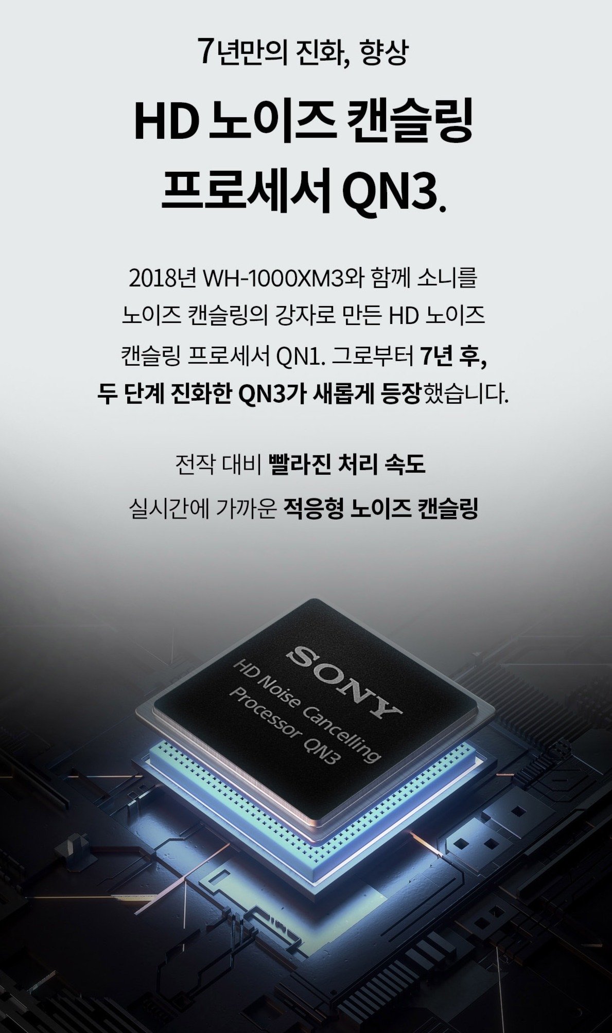 소니 노이즈캔슬링 블루투스 헤드폰, 미드나잇 블루, WH-1000XM6 상세 이미지 1