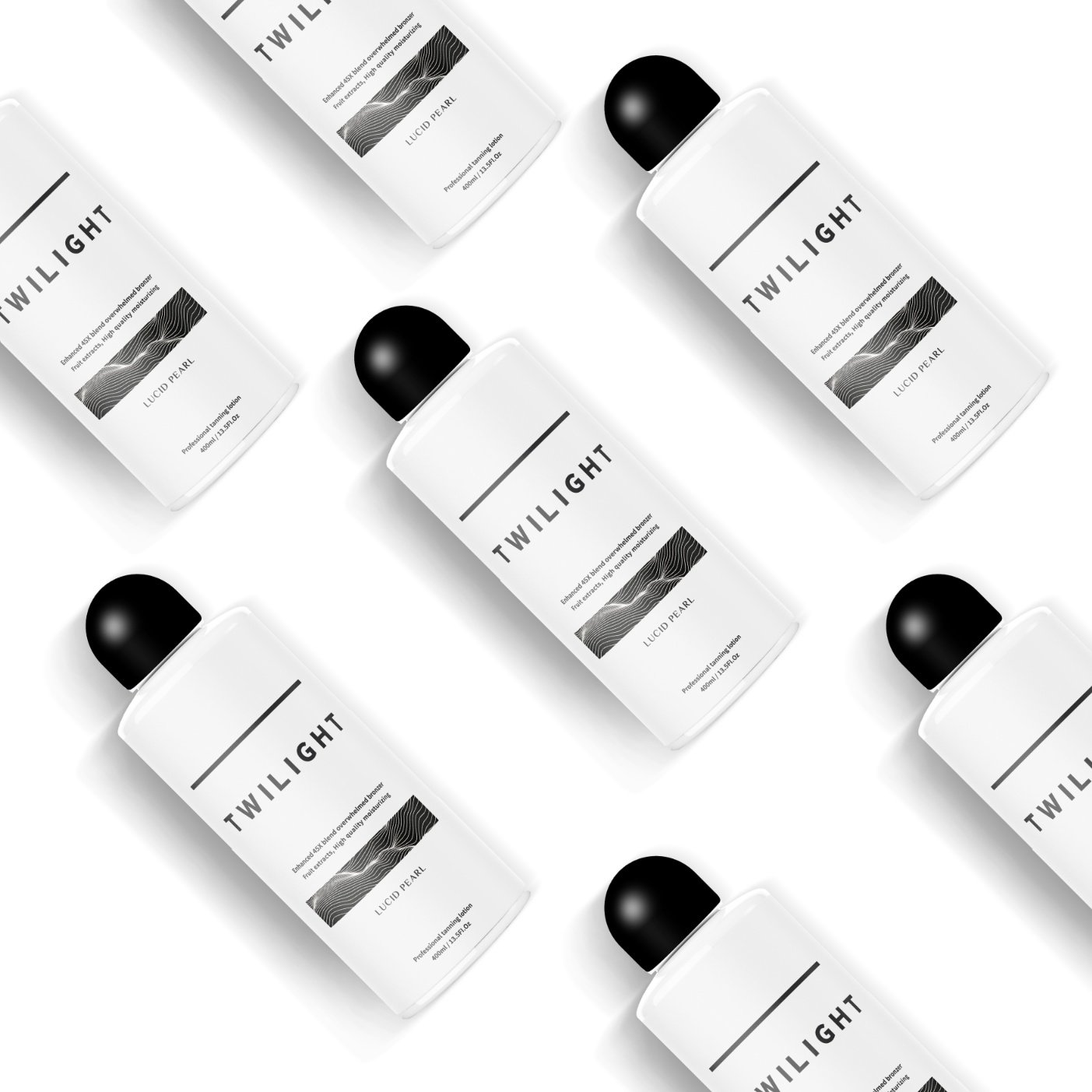 루시드펄 트와일라잇 45X 다크 브론져 태닝 로션 크림, 1개, 400ml 상세 이미지 2