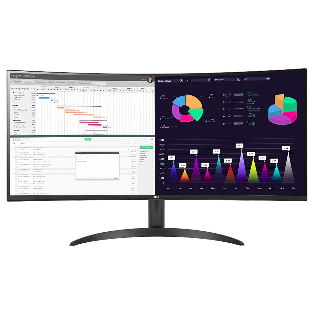 LG전자 WQHD 울트라 와이드 모니터, 86.4cm, 34WR50QK쿠폰할인 상세 이미지 2