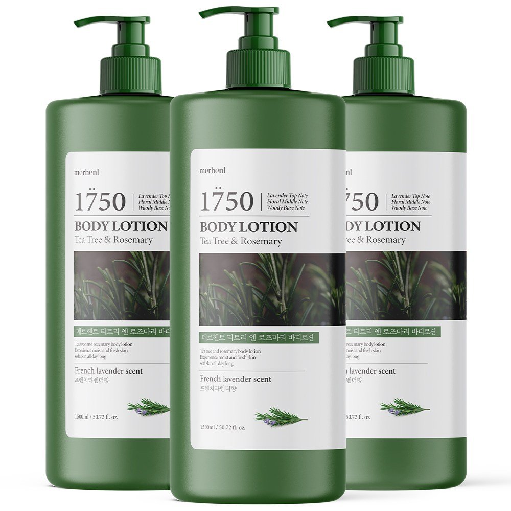메르헨트 티트리 앤 로즈마리 대용량 바디로션 프렌치라벤더향, 3개, 1.5L할인· 3일 남음 상세 이미지 1