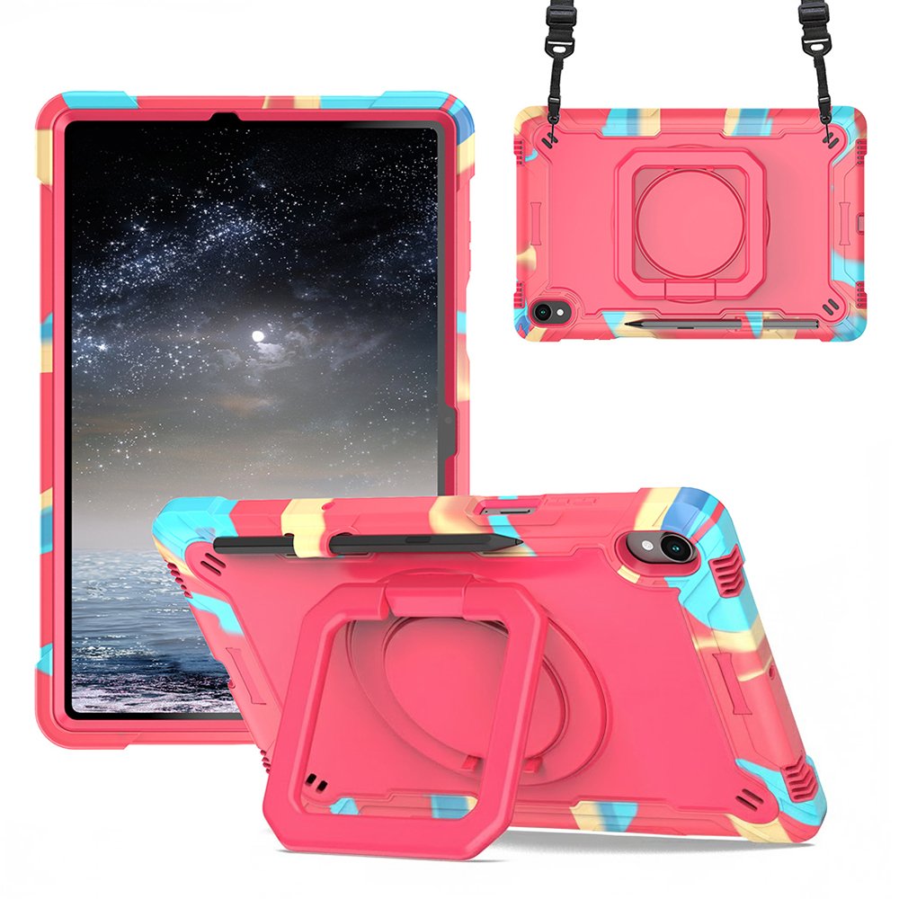 갤럭시탭 S11 케이스 범퍼 회전 스퀘어 스트랩 아머 레인보우블루, 탭 S11 상세 이미지 2