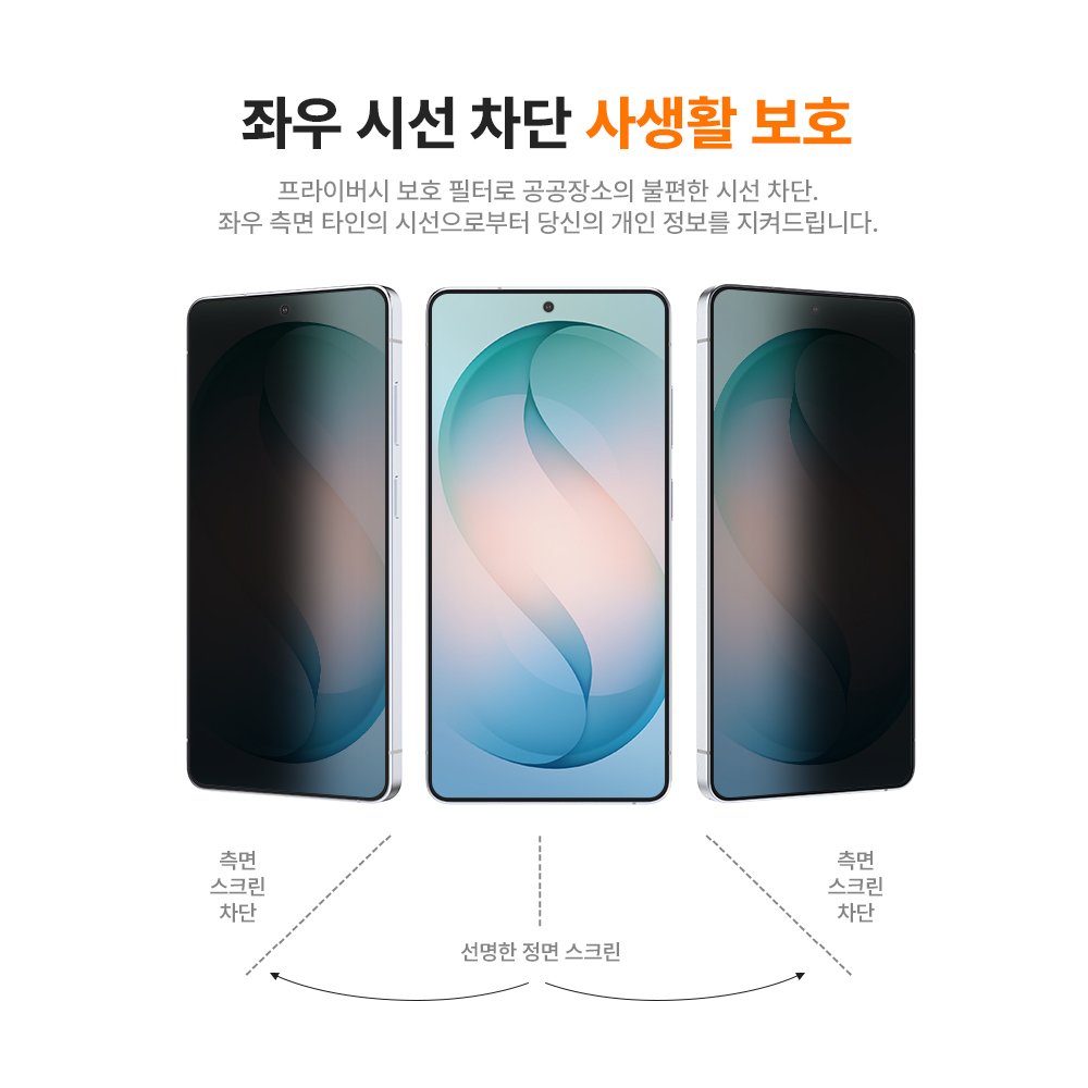 랩씨 리얼 AR 필름 사생활 보호 저반사 초고화질 액정보호필름 갤럭시 S26 플러스, 2매입 상세 이미지 2