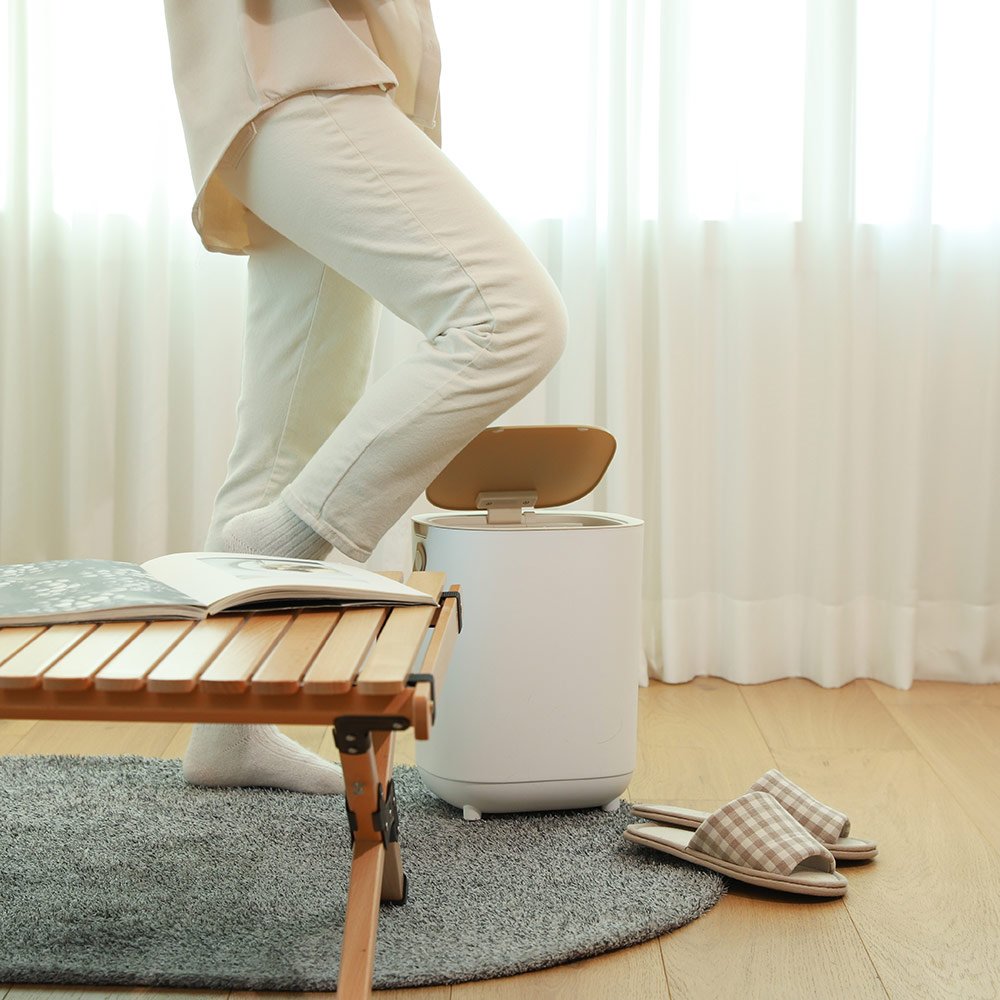 케어프린 핸즈프리 자동 센서 스마트 휴지통 16L, 1개 상세 이미지 1