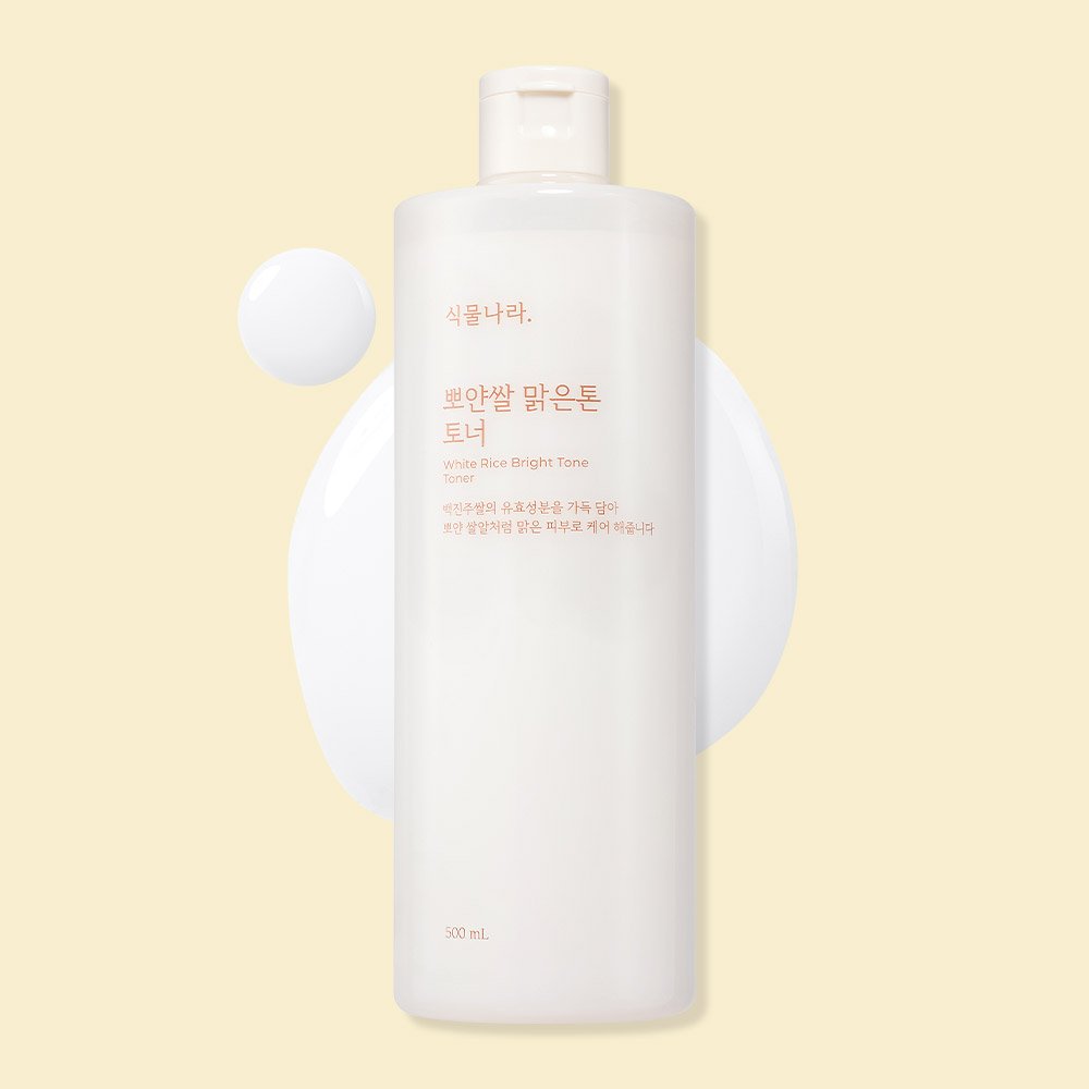 식물나라 뽀얀쌀 맑은톤 토너 500mL x 1개 상세 이미지 1