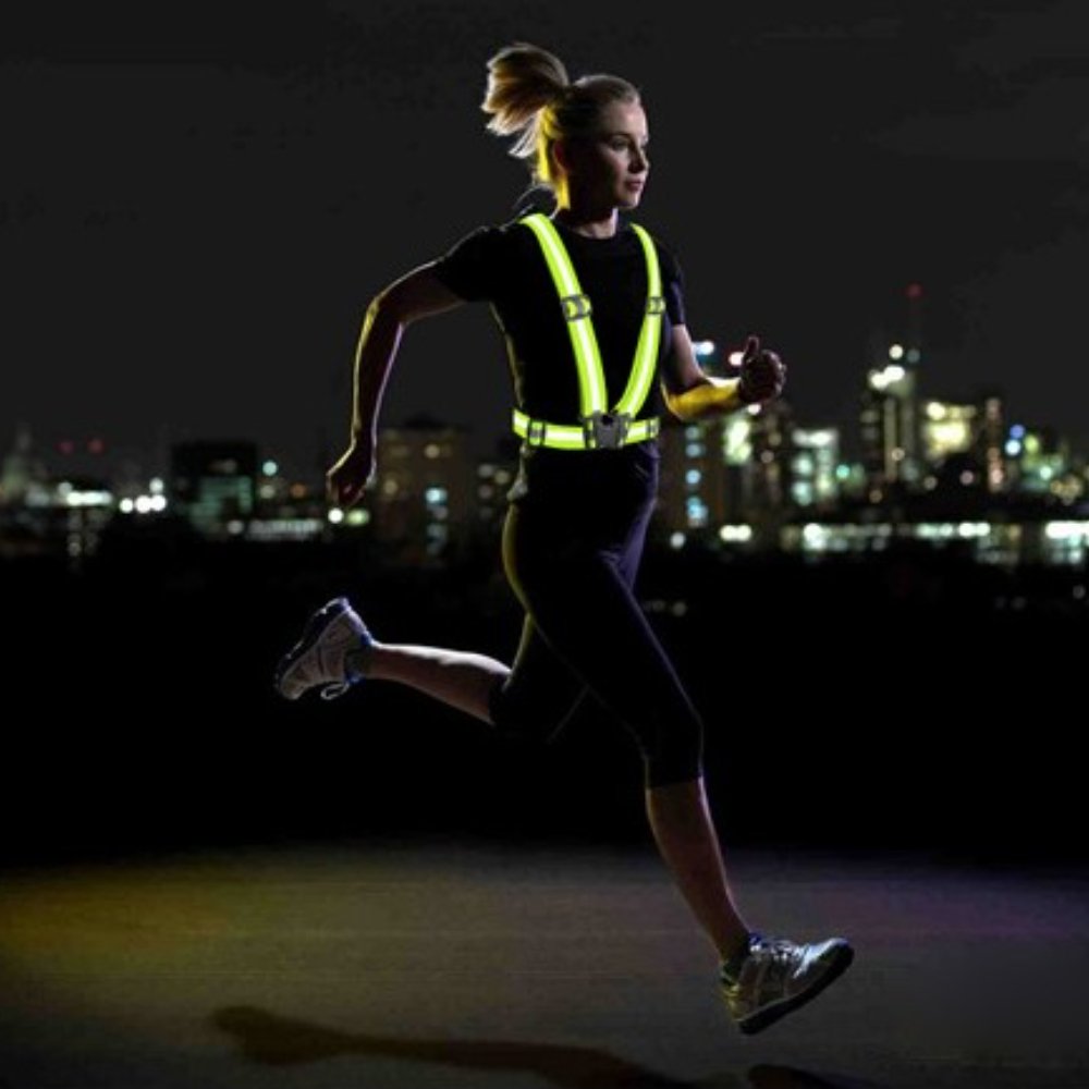 형광밴드 X반도 형광 야광 안전 조끼 작업용 조끼 상세 이미지 1