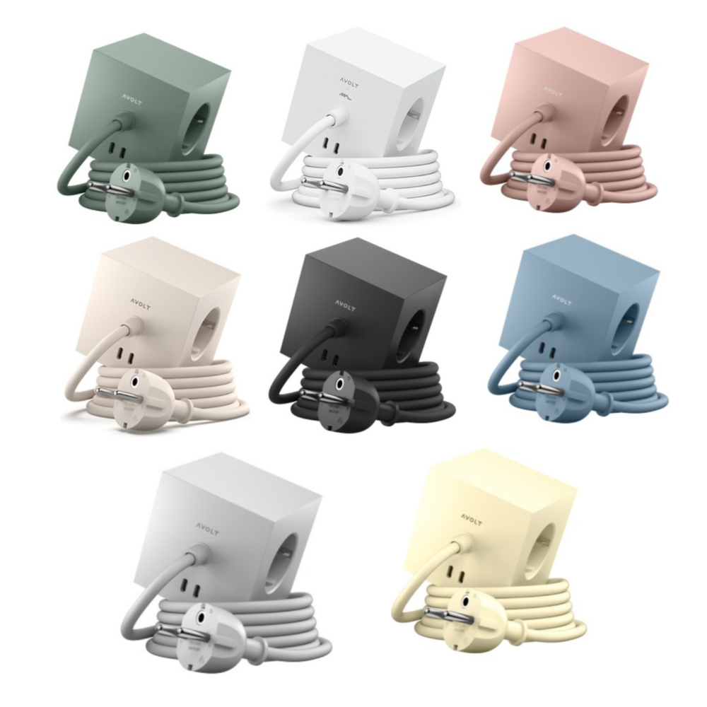 아볼트스퀘어1 큐브 고용량멀티탭 3구 C타입충전기 4000W 고전력콘센트 케이블형 상세 이미지 1