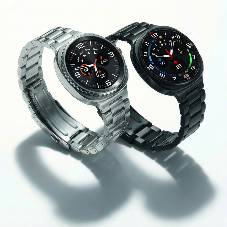 갤럭시워치8 클래식 메탈 스트랩 시계줄 교체 원클릭 밴드 40mm 44mm 46mm 호환 상세 이미지 1