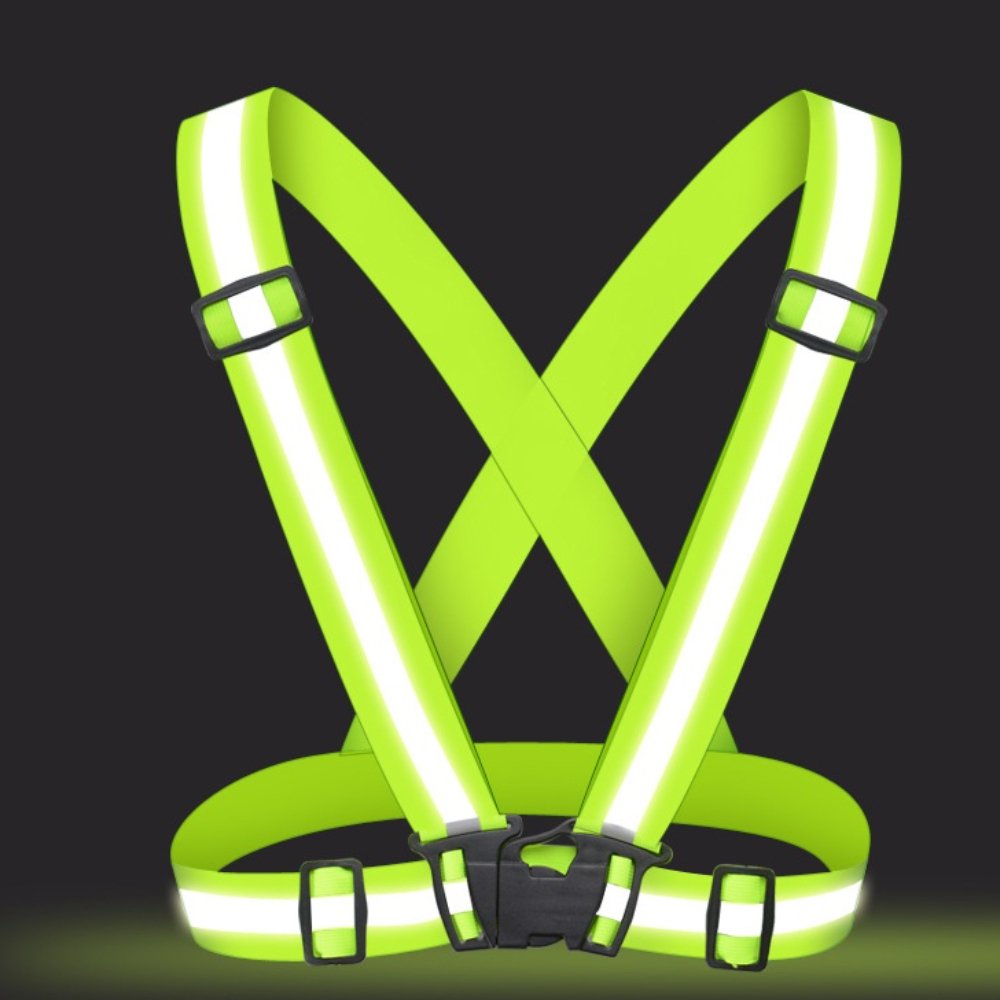 형광밴드 X반도 형광 야광 안전 조끼 작업용 조끼 상세 이미지 1