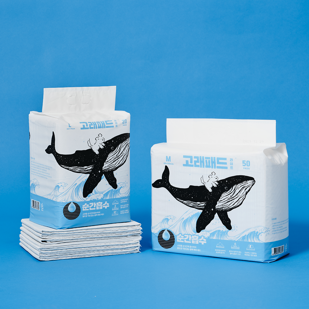 강아지 배변패드 대형 소형 애견 고래패드 1초 흡수 라이트_L, 20매입, 1개 상세 이미지 2