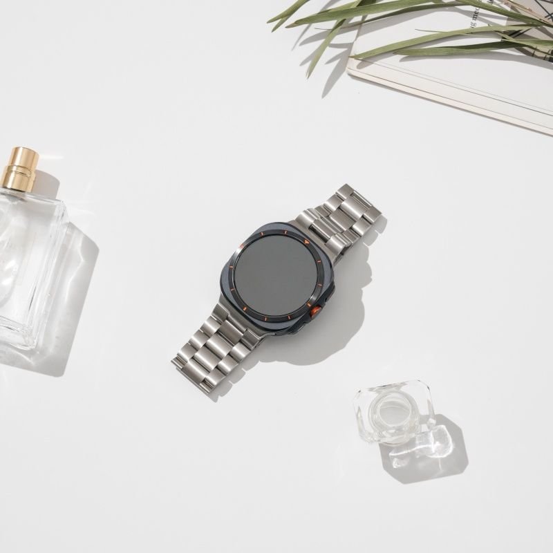 갤럭시워치8 클래식 메탈 스트랩 시계줄 교체 원클릭 밴드 40mm 44mm 46mm 호환 상세 이미지 1